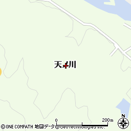 高知県高岡郡四万十町天ノ川周辺の地図