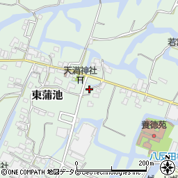 福岡県柳川市東蒲池424周辺の地図