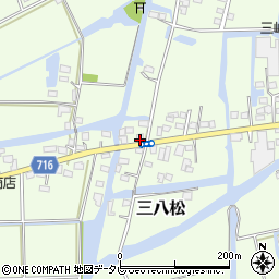 福岡県三潴郡大木町三八松598-1周辺の地図