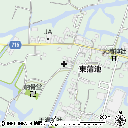 福岡県柳川市東蒲池1161周辺の地図