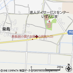 福岡県八女市川犬泉島1018周辺の地図