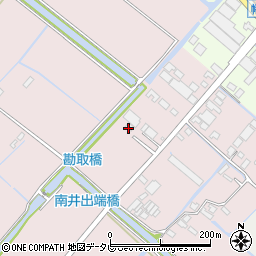 福岡県大川市一木78周辺の地図