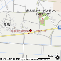 福岡県八女市川犬泉島1018-1周辺の地図