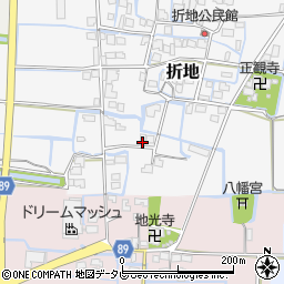 福岡県筑後市折地621周辺の地図