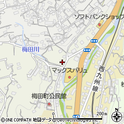 長崎県佐世保市梅田町7-4周辺の地図