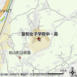 聖和女子学院中学校周辺の地図