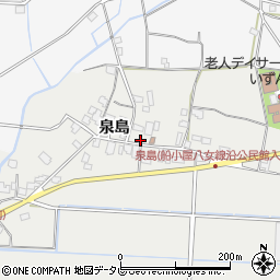 福岡県八女市川犬泉島1104周辺の地図