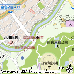 白岩大橋周辺の地図