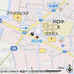 福岡県大川市一木623-1周辺の地図