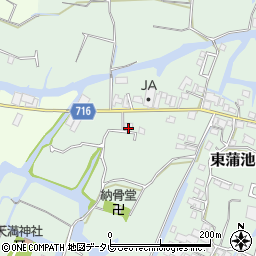 福岡県柳川市東蒲池1173周辺の地図