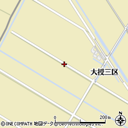 佐賀県佐賀市大授三区周辺の地図