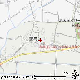 福岡県八女市川犬泉島1104-1周辺の地図