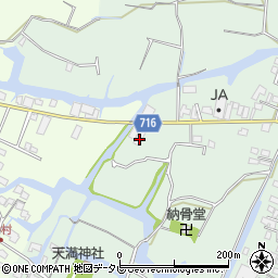 福岡県柳川市東蒲池1185周辺の地図