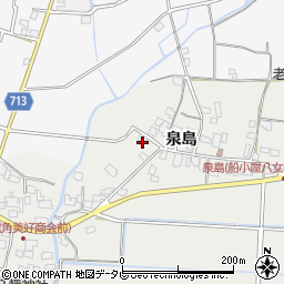 福岡県八女市川犬泉島1158-3周辺の地図