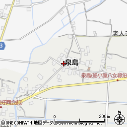 福岡県八女市川犬泉島1115周辺の地図