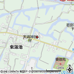 福岡県柳川市東蒲池422周辺の地図