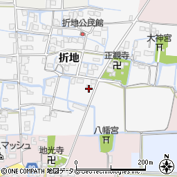 福岡県筑後市折地840-1周辺の地図