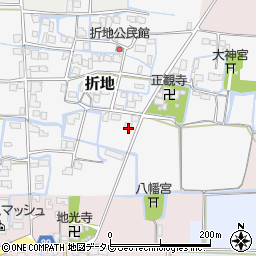 福岡県筑後市折地840周辺の地図