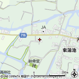 福岡県柳川市東蒲池1174周辺の地図