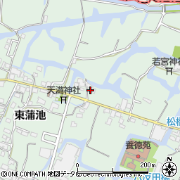 福岡県柳川市東蒲池418周辺の地図