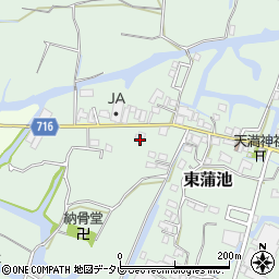 福岡県柳川市東蒲池1156-1周辺の地図