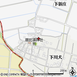 福岡県八女市川犬下川犬周辺の地図