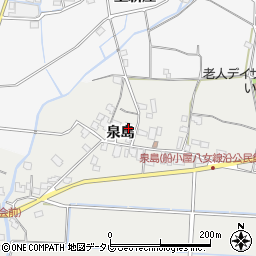 福岡県八女市川犬泉島1110周辺の地図