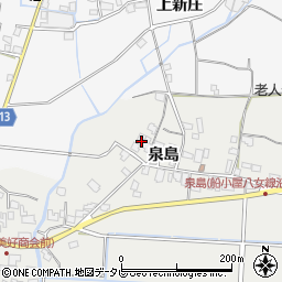 福岡県八女市川犬泉島1121周辺の地図