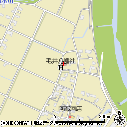 毛井自治公民館周辺の地図