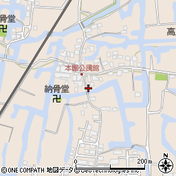 福岡県柳川市蒲生627周辺の地図