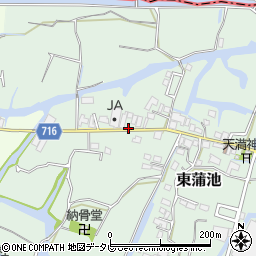 福岡県柳川市東蒲池1165周辺の地図
