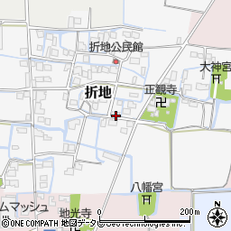 福岡県筑後市折地659周辺の地図