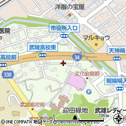 居酒屋呑ゝ気 武雄店周辺の地図