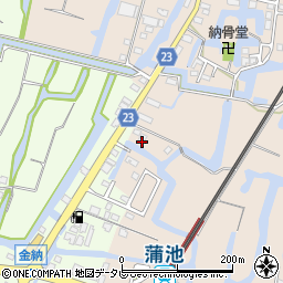 福岡県柳川市蒲生1037周辺の地図
