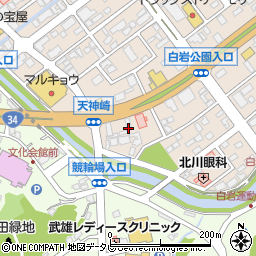 メガネのヨネザワ武雄店周辺の地図