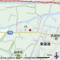 福岡県柳川市東蒲池1165-5周辺の地図