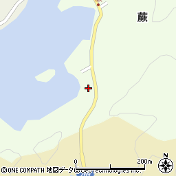 愛媛県宇和島市蕨13周辺の地図