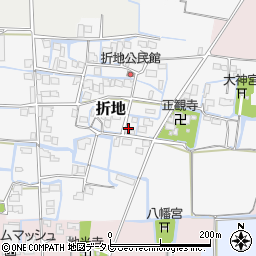 福岡県筑後市折地661-1周辺の地図