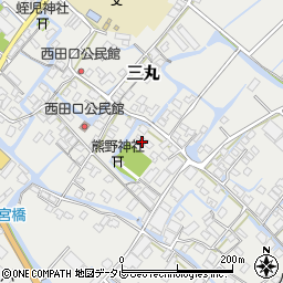 福岡県大川市三丸1861-1周辺の地図