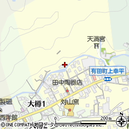 佐賀県有田町（西松浦郡）上幸平周辺の地図