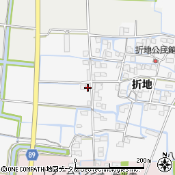 福岡県筑後市折地23周辺の地図