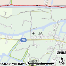 福岡県柳川市東蒲池1171-3周辺の地図