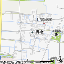 福岡県筑後市折地676周辺の地図