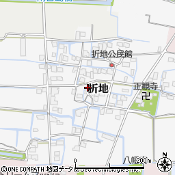 福岡県筑後市折地675周辺の地図