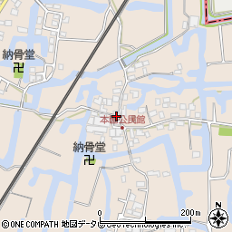 福岡県柳川市蒲生652周辺の地図