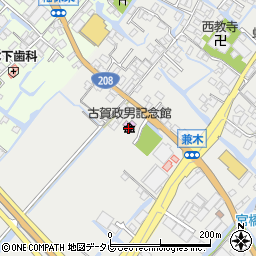 古賀政男記念館・生家周辺の地図