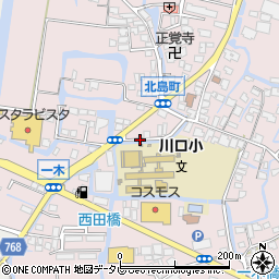 福岡県大川市一木492-5周辺の地図