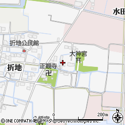 福岡県筑後市折地820周辺の地図