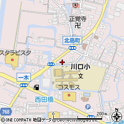 福岡県大川市一木492周辺の地図
