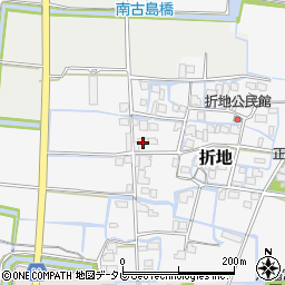 福岡県筑後市折地16周辺の地図